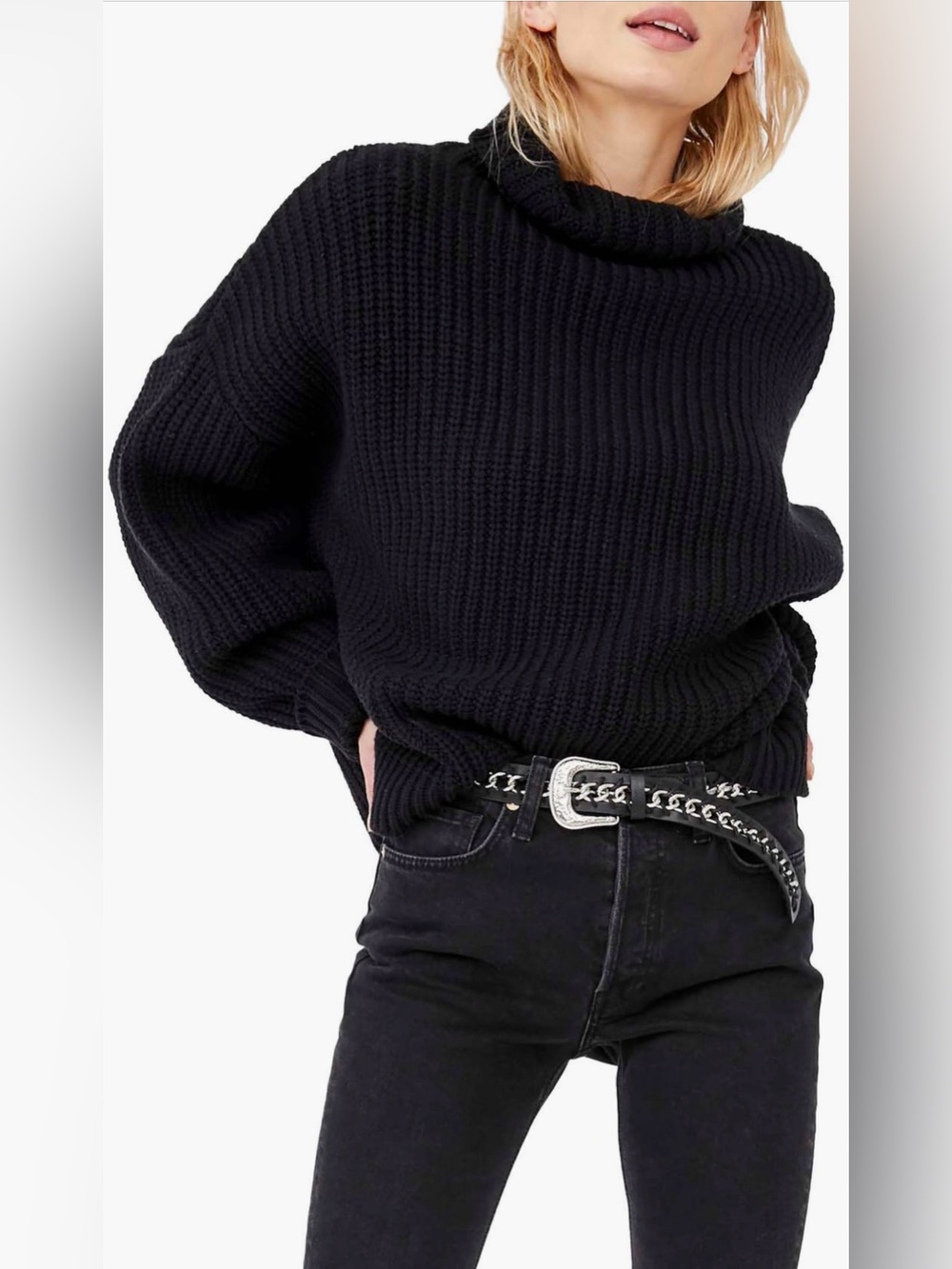 Free People Swim Too Deep Turtleneck Sweater